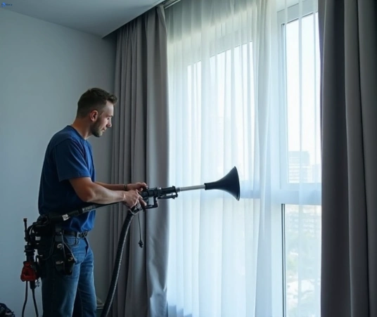 Professional curtain stain removal process equipment Matty Curtain Cleaning yowie-bay-nsw