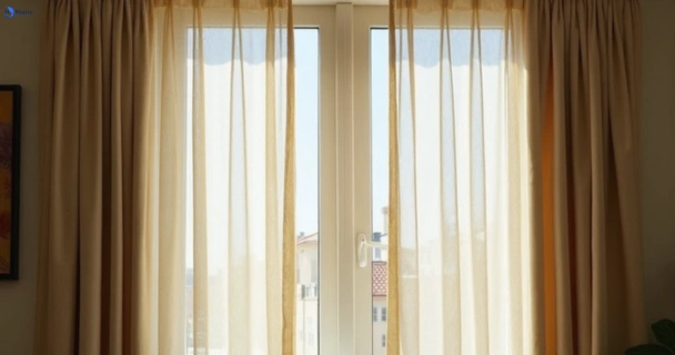 Dusty and dull curtains in yowie-bay-nsw before steam cleaning